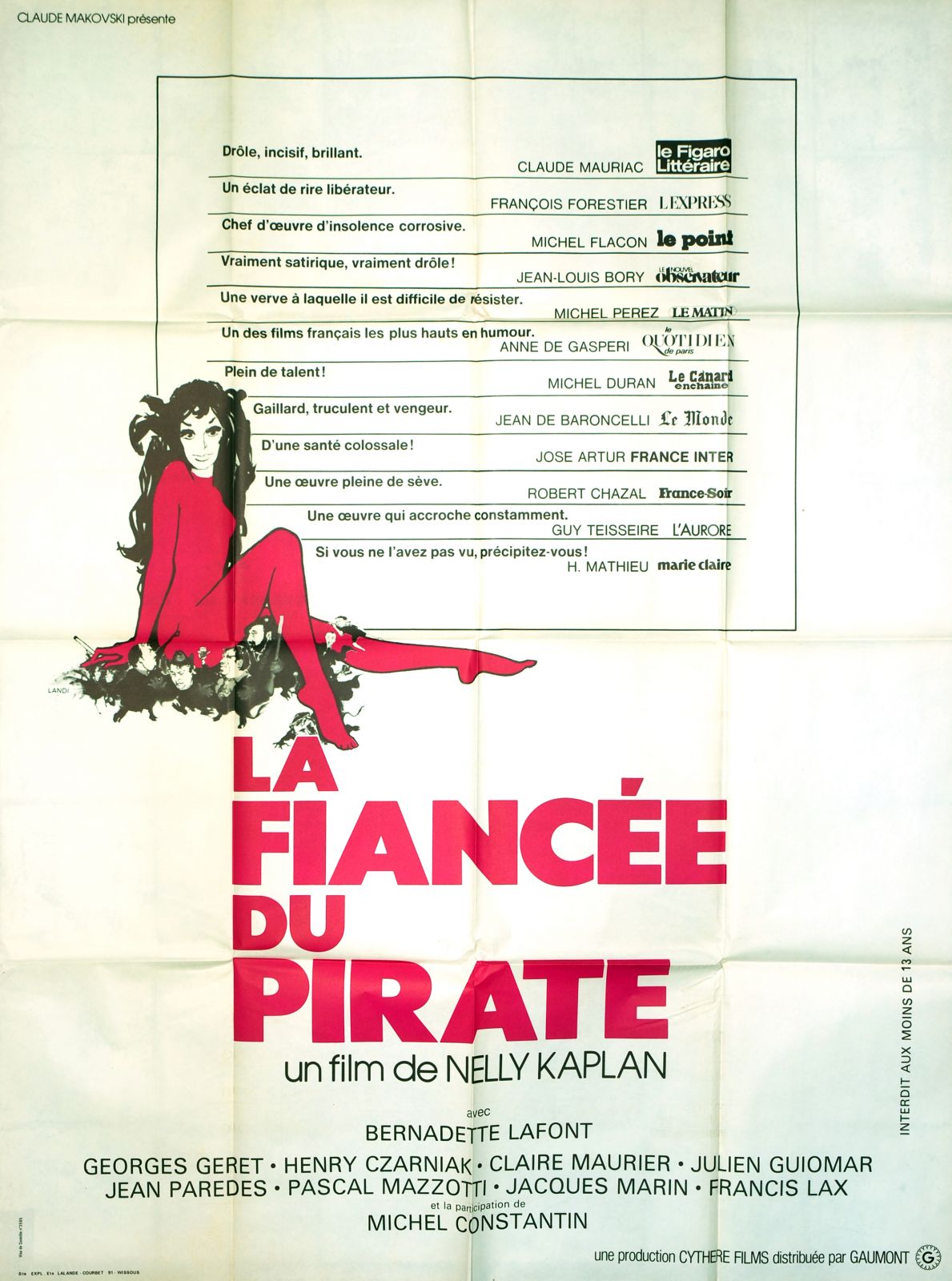 La Fiancée Du Pirate Affiche Cine 