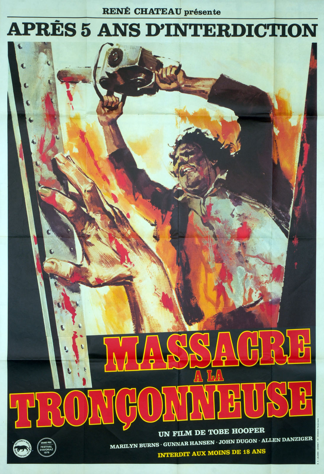 Massacre à La Tronçonneuse Affiche Cine